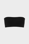 Schwarz - Tr&auml;gerloses Bandeau-Top