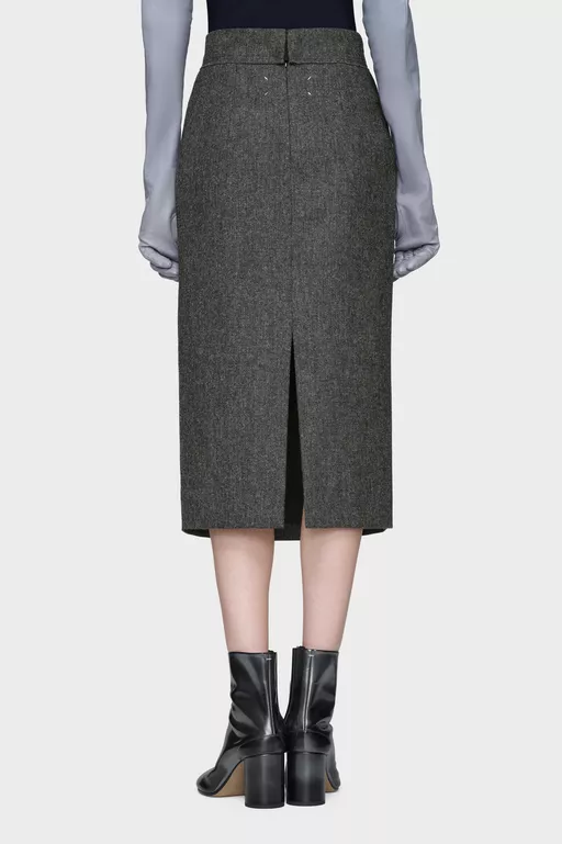 Wool midi skirt - Midi Skirts