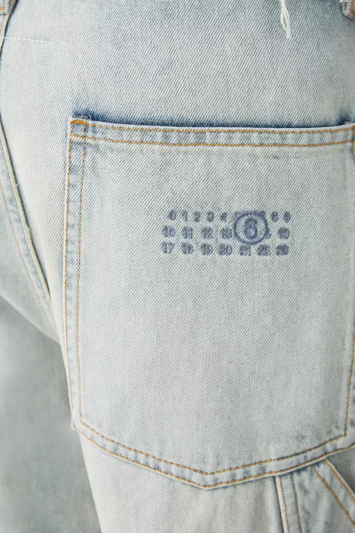 Wide-leg denim jeans - Pants