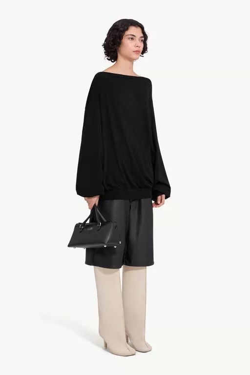 ロングスリーブ アシンメトリートップ - トップス