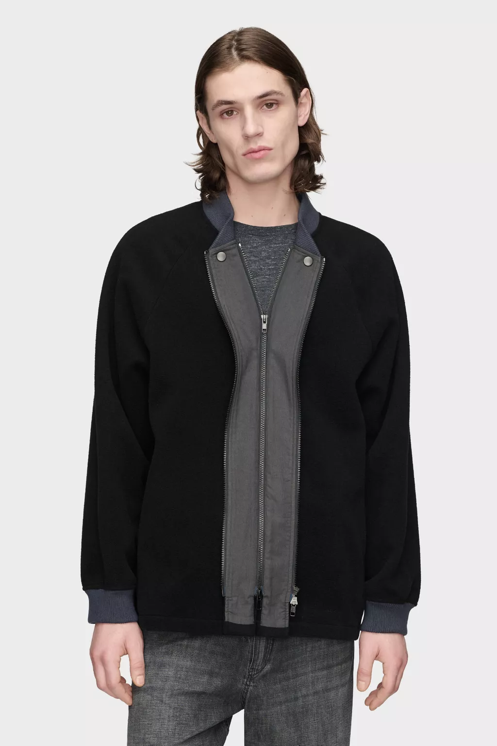 Black Double Zippers Jacket | Maison Margiela Official