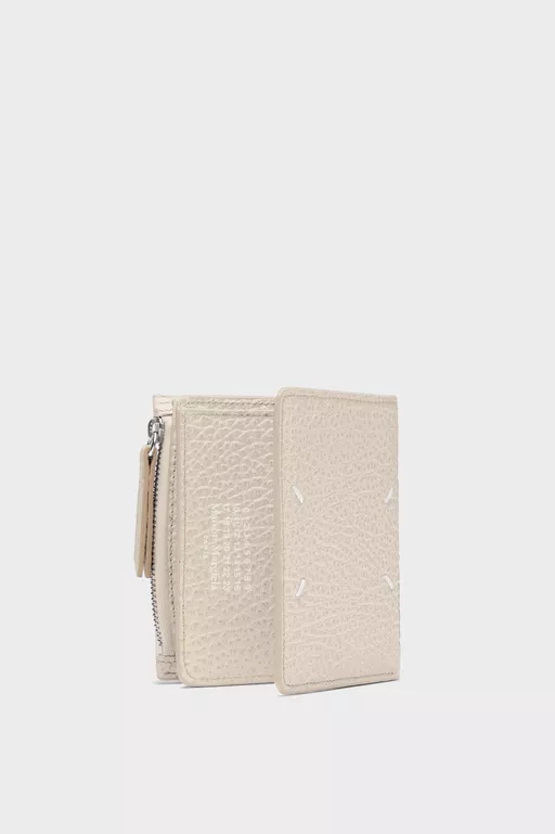 Leather flap wallet - Wallets