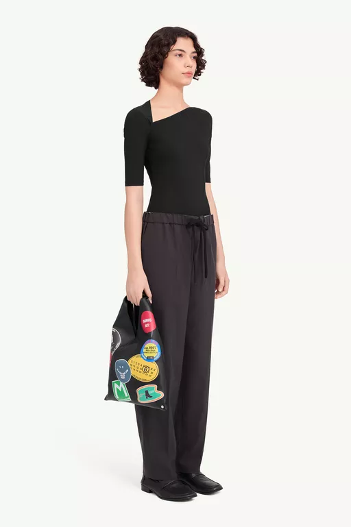 Asymmetric jersey top - Tops