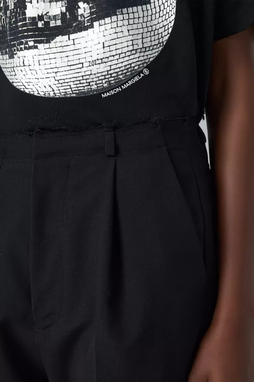 Pantalon ample en laine - Pantalons