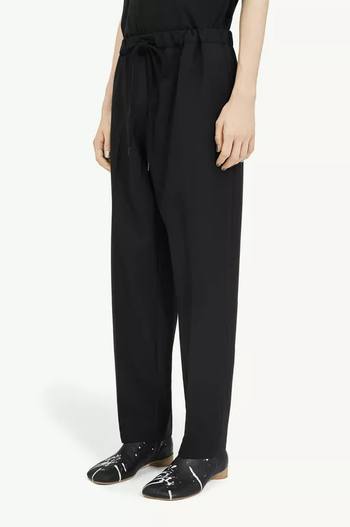 Tapered Leg Tailoring Wool Trousers - Pants