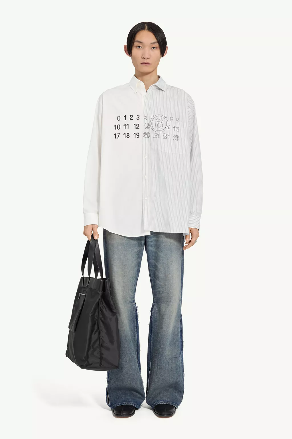 トップス MR Gray Poplin shirt | MM6 Official