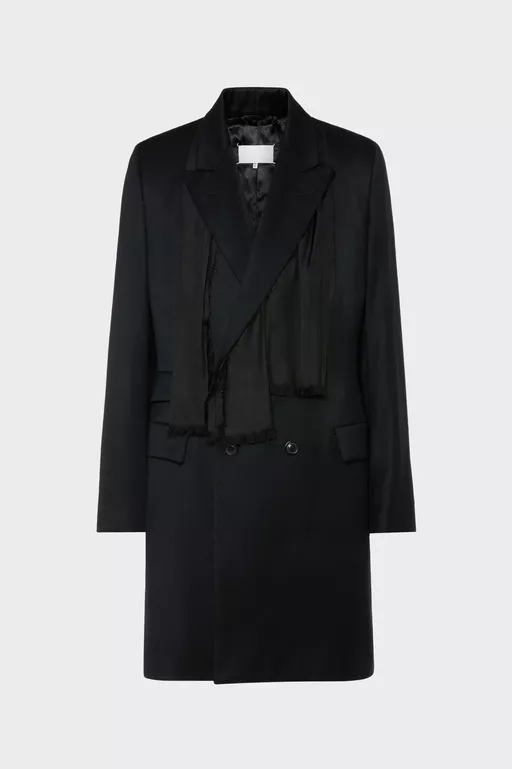 Wool Scarf Coat - Coats