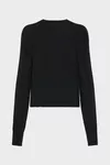 Black - Wool knit top