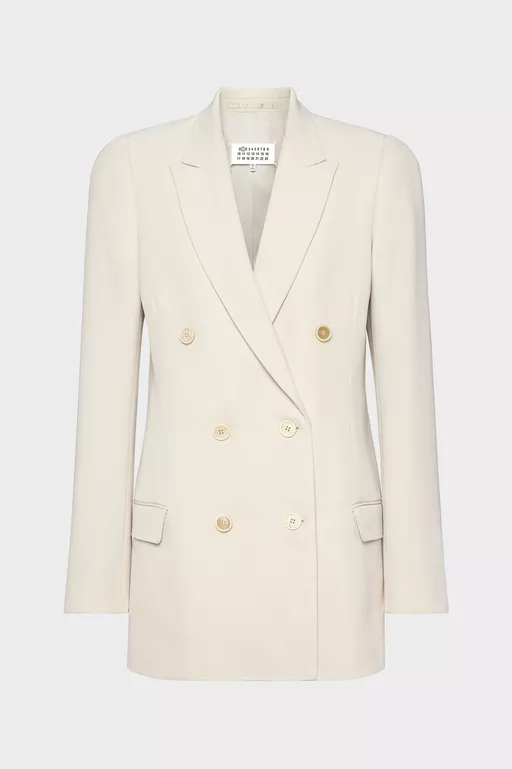 Wool Double-Breasted Blazer - Jackets