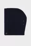 Navy Blue - Wool knit hood