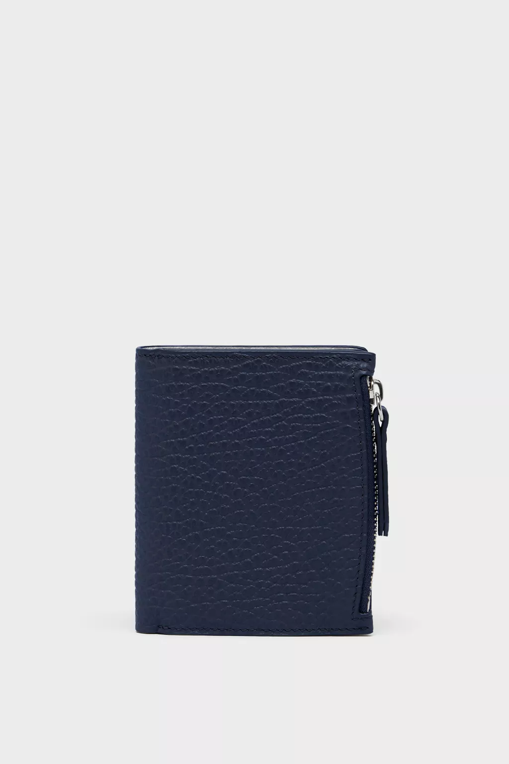 4ステッチ バイカラー フリップフラップ ウォレット ブルー | Maison