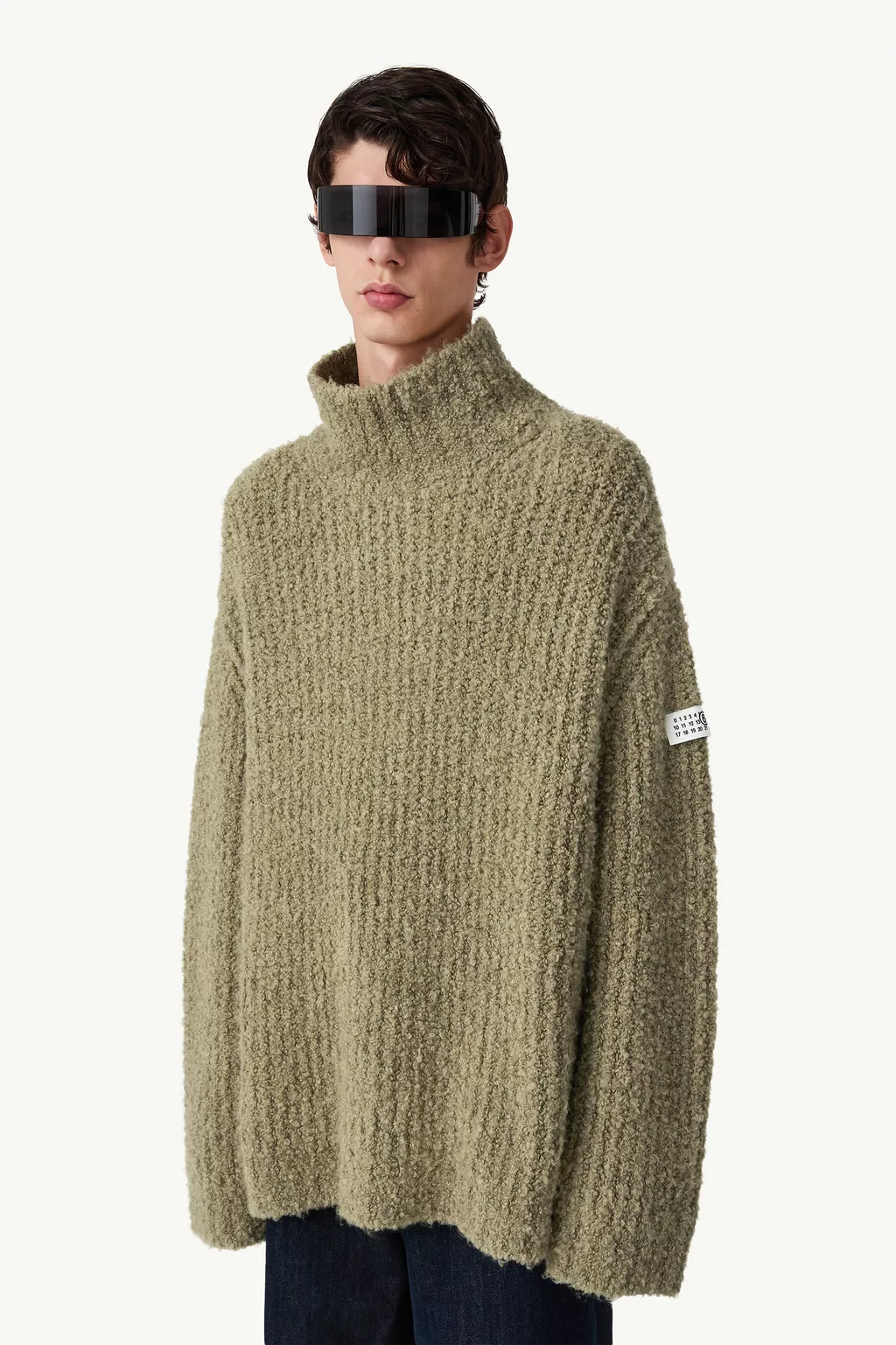 Textured knit turtleneck jumper | MM6 Official