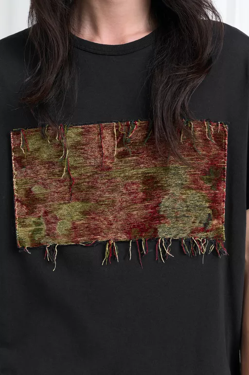 T-Shirt aus Baumwolle mit Tapestry Aufn&auml;her - T-Shirts