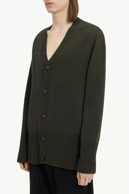 Wool V-neck cardigan - Overalls