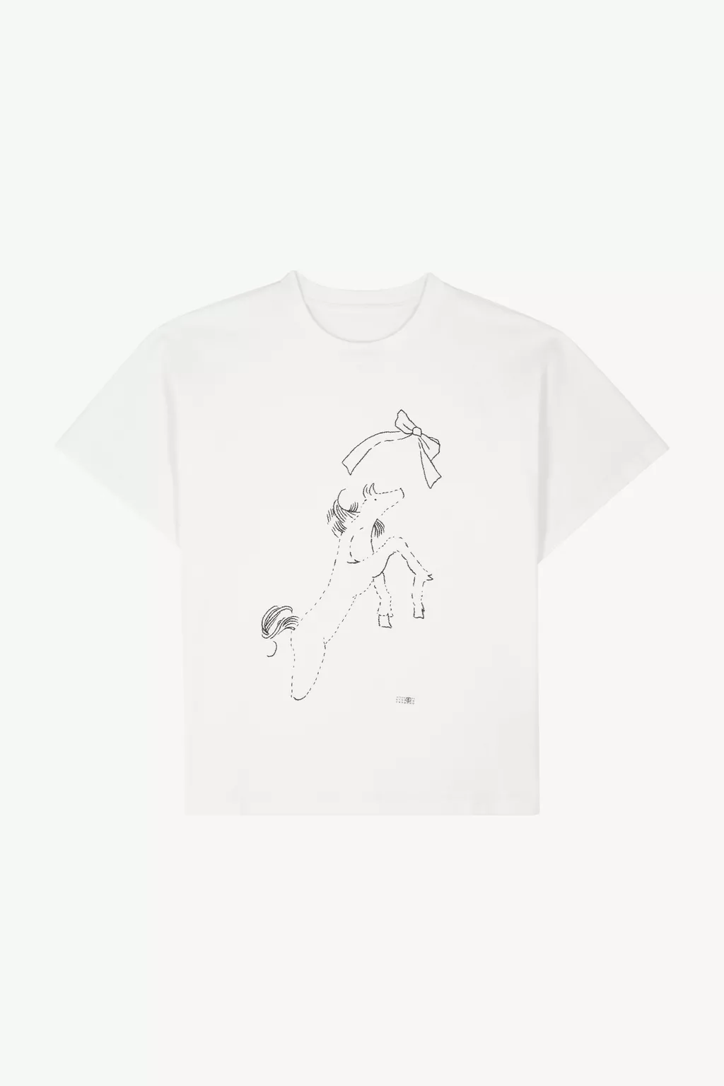 ホースプリント コットンTシャツ