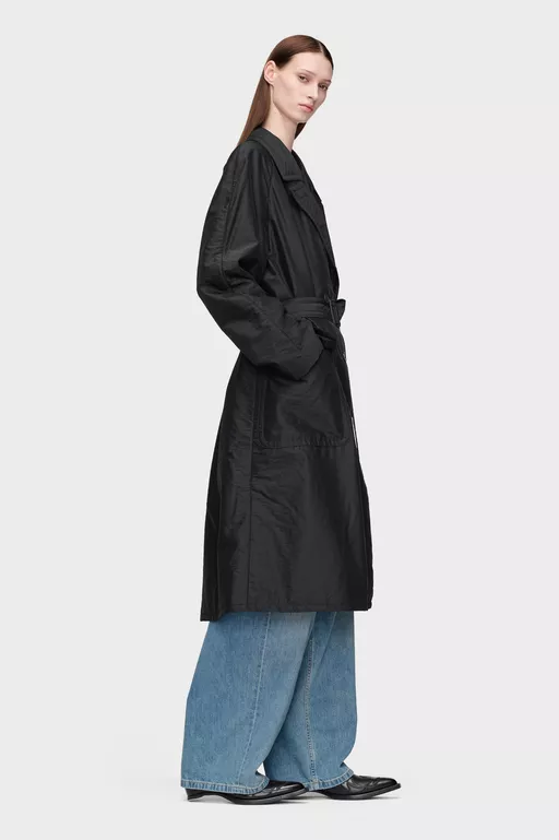 Virgin Wool Double-Breasted Coat - Coats