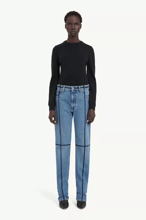 Straight-leg jeans