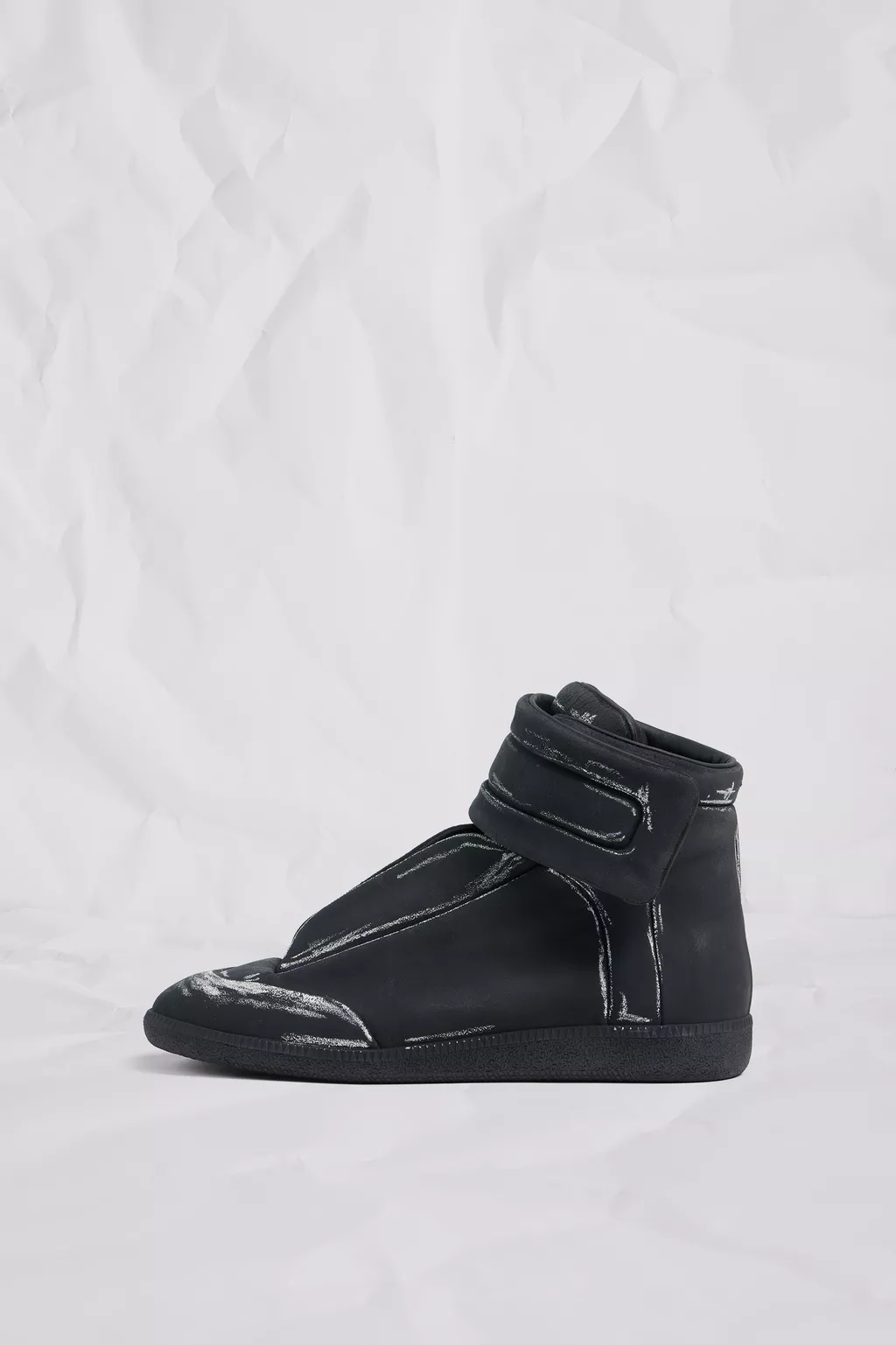 Black and White Future High-Top Sneakers Blackboard | Maison