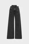 Black - Cut-out jeans