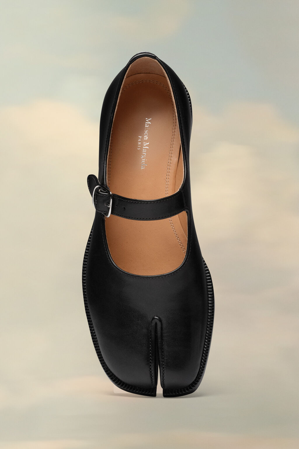 Tabi Leather Mary Jane Shoes Black | Maison Margiela