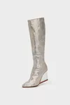 Silver - Tabi Claw Plexi Long Boots