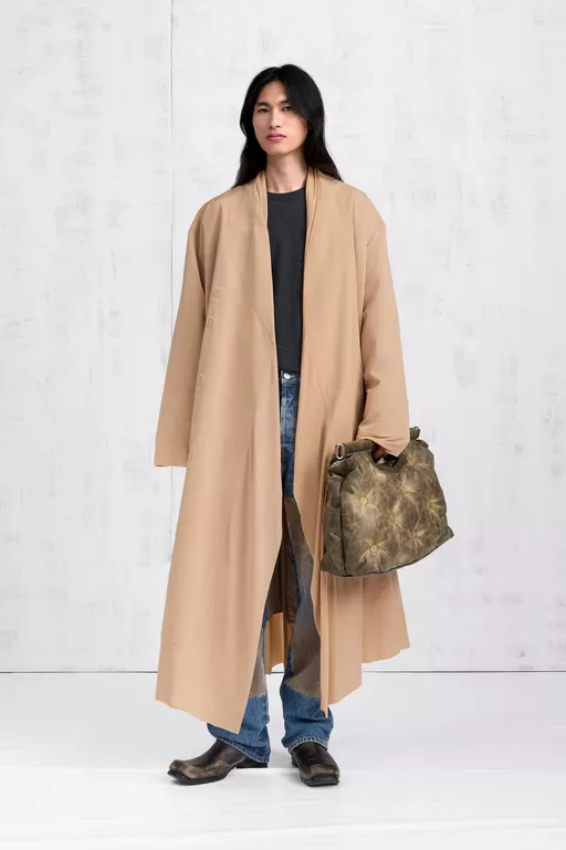 Fusion Draped Cupro Coat - Raincoats