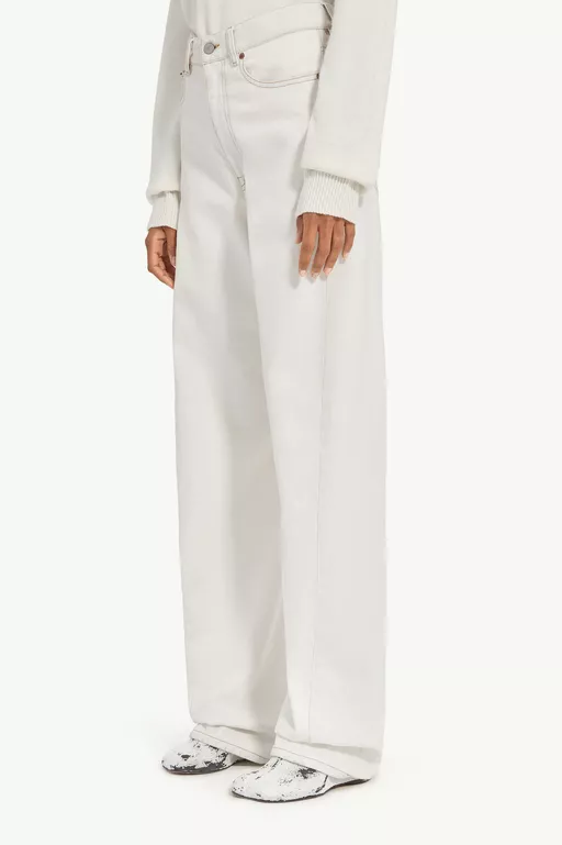 Contrast Stitch Jeans - Denim