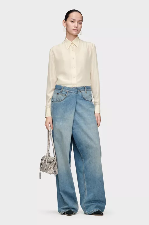 Silk Long-Sleeve Shirt - Shirts
