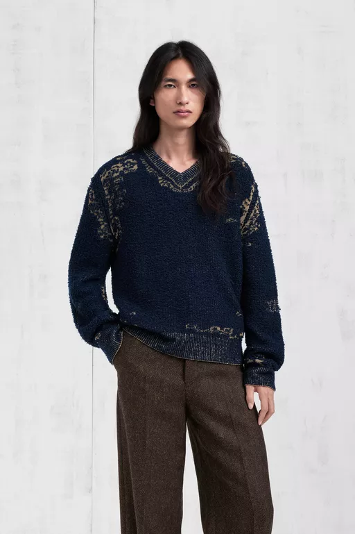 Acid Knit Sweater - V-neck