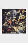 Multicolor - Printed Silk Scarf