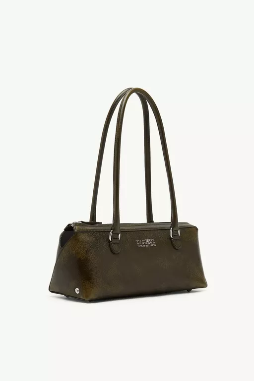 Bauletto Shoulder Bag Medium crackled leather - Shoulder Bags