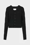 Black - Wool v-neck cardigan