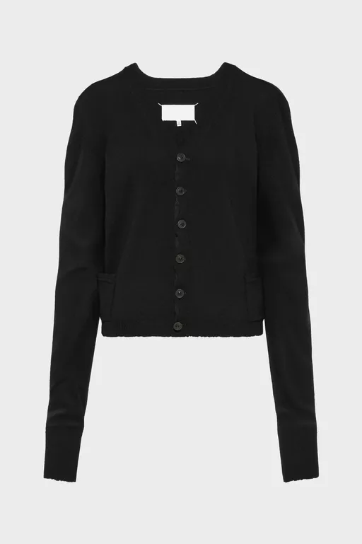Wool v-neck cardigan - Cardigan