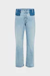 Blue - Straight-leg Jeans