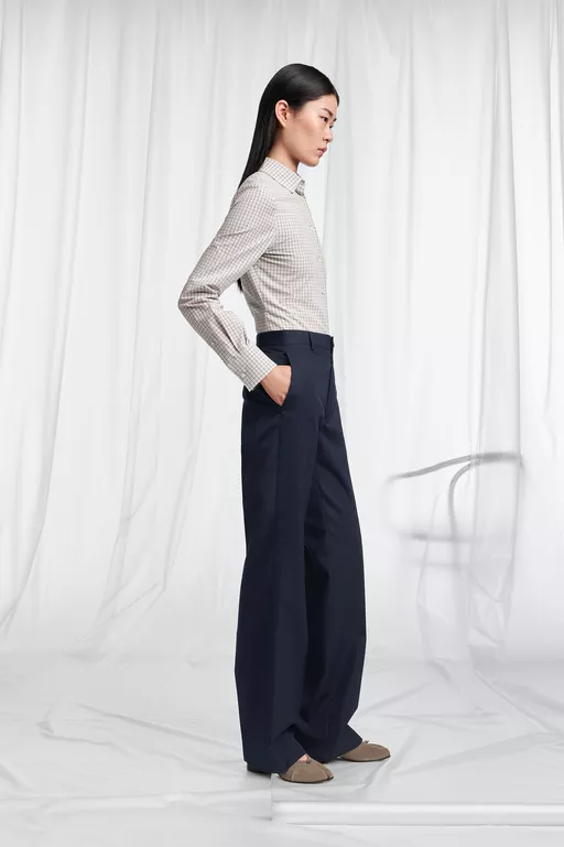 Pleated Wool Tailored Trousers - Pants