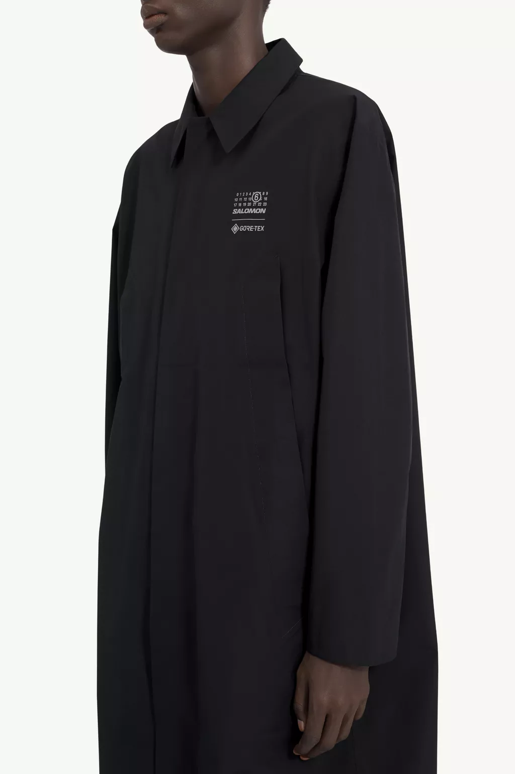 Black MM6 x Salomon GORE-TEX Trench coat | MM6 Official