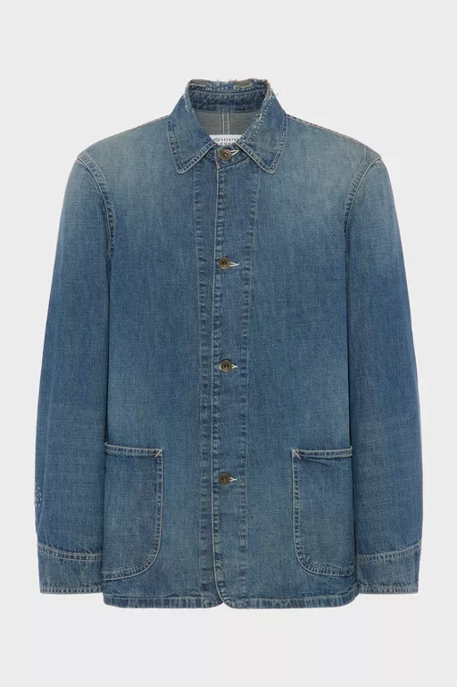 Denim caban jacket