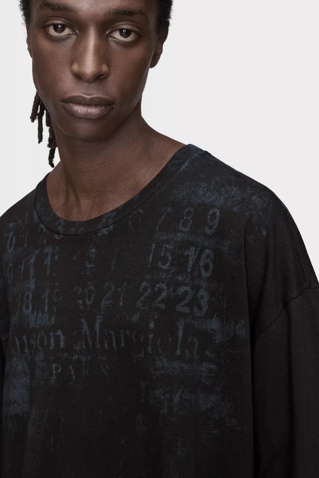 Black Numeric Cotton T-Shirt | Maison Margiela Official