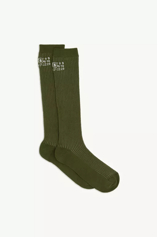 Rib Knee-High Socks - Socks