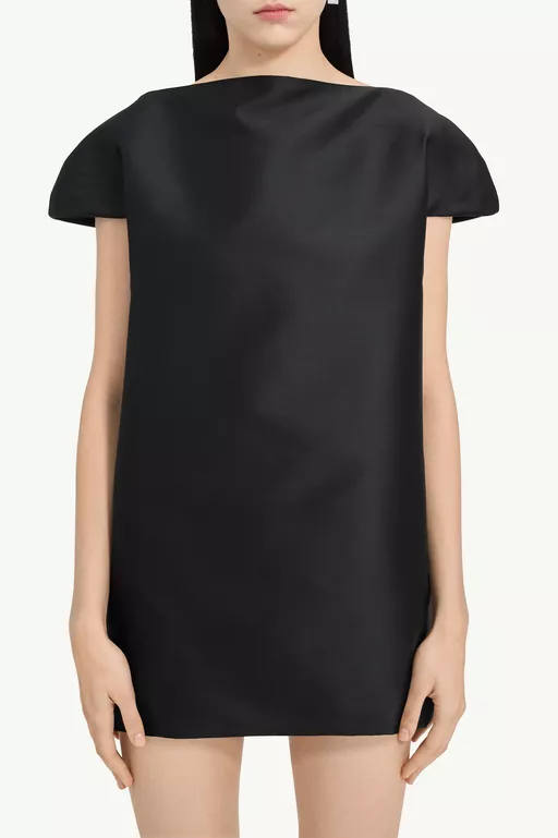 Cap-Sleeve Dress - Mini Dress