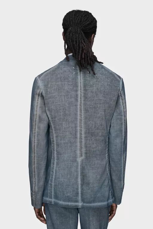 Americana de lana te&ntilde;ida dos veces - Chaquetas