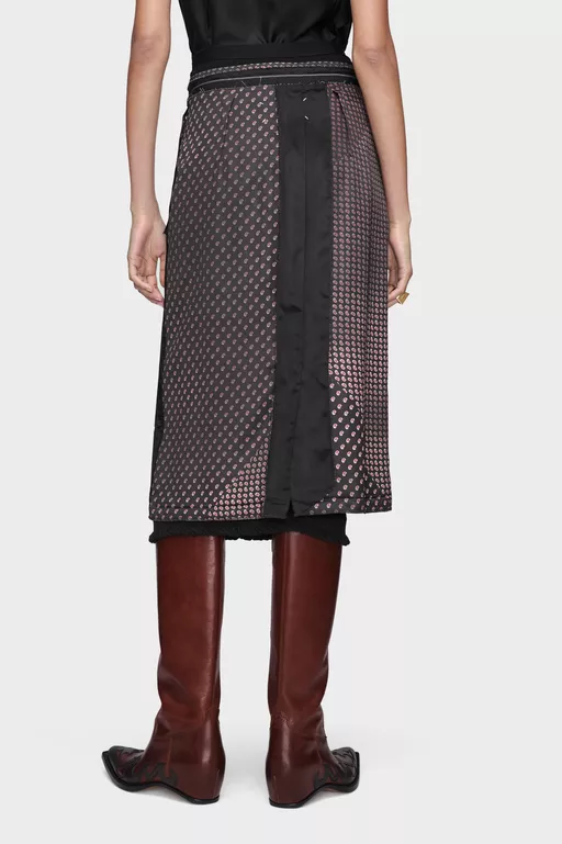 Paisley Print Midi Skirt - Midi Skirts