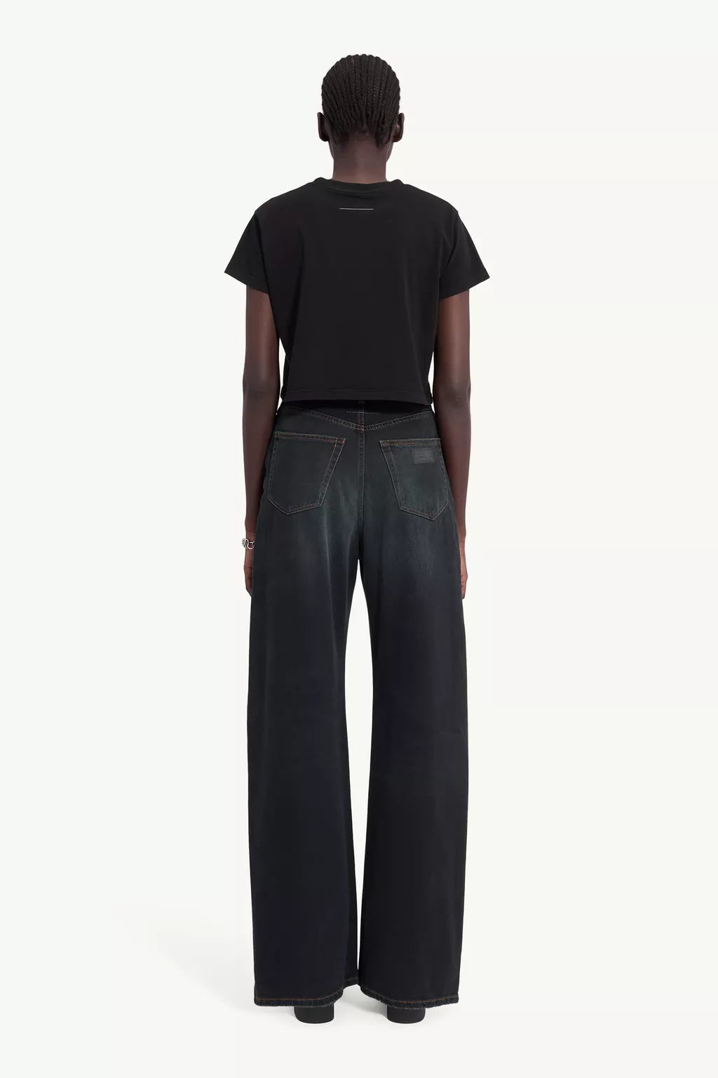 Blue Wide-leg jeans | MM6 Official