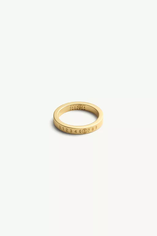 Gold numeric ring