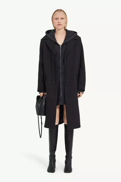 Wool Gabardine Coat - Coats