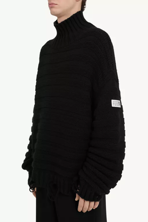 Rollkragenpullover aus Wolle - Strickwaren