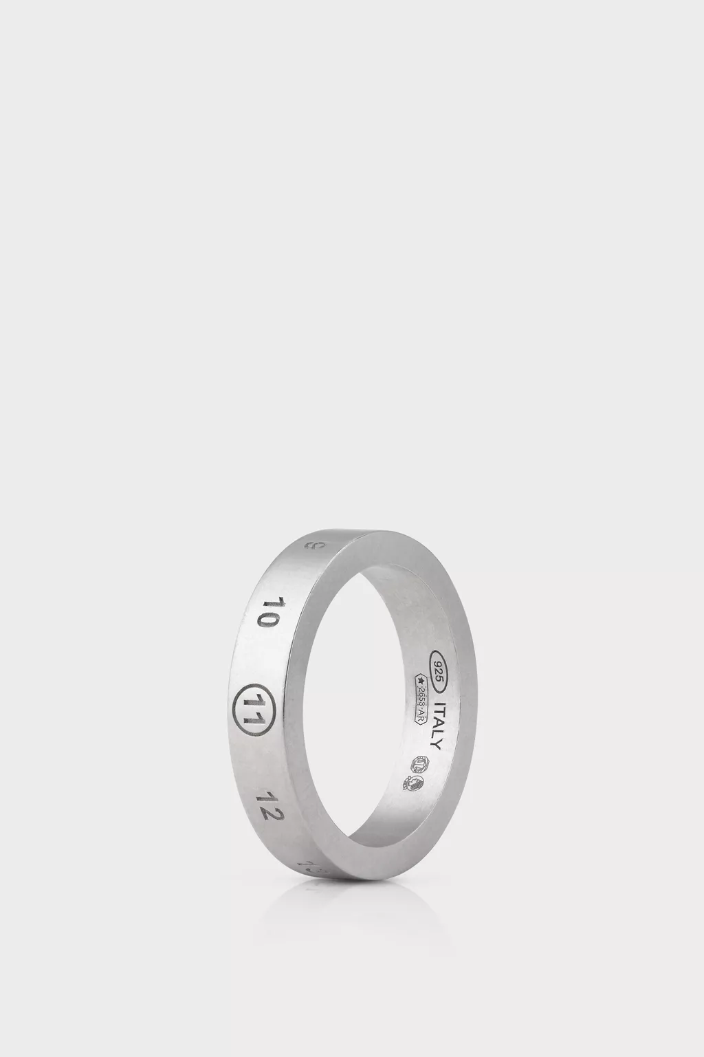 Polished palladio Numeric Ring 4mm | Maison Margiela Official