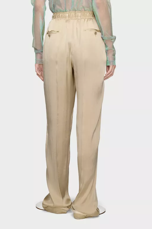 Satin Drawstring Trousers - Pants