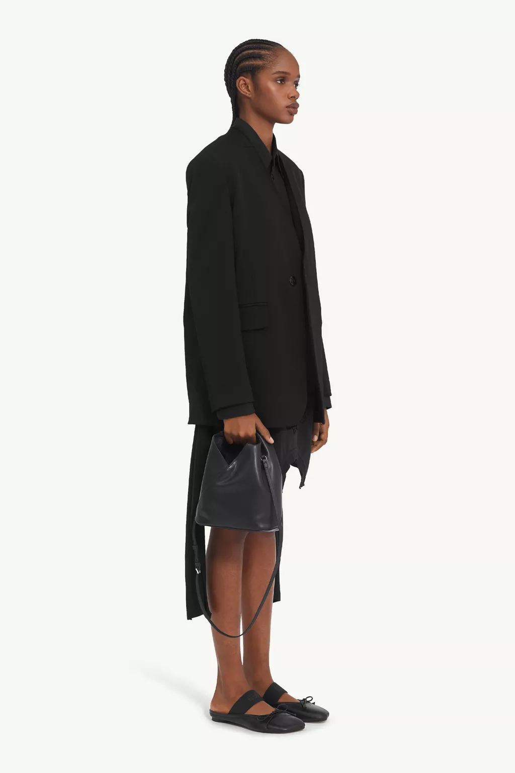 Women's Collarless Tailoring Wool Suit Jacket | MM6