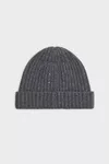 Dark grey - Virgin wool ribbed beanie